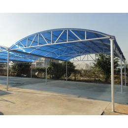 钢结构雨棚效果图-山西鑫忠义建材-忻州钢结构雨棚