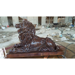 广东大型铜狮子-大型铜狮子厂家-兴悦铜雕