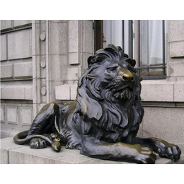 故宫铸铜狮子雕塑摆件-新疆故宫铸铜狮子雕塑-怡轩阁铜雕厂