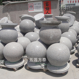 石材圆球路障石价格-圆球拦路石-圆球拦路石生产厂家