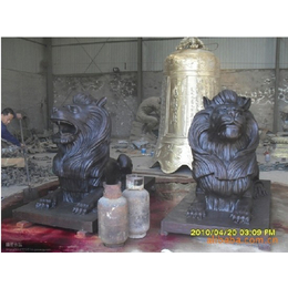 铸铜狮子雕塑厂家-聊城铸铜狮子雕塑-兴悦铜雕
