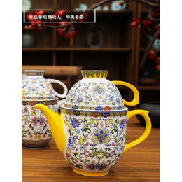 高淳陶瓷(在线咨询)-珐琅茶具-珐琅茶具定做
