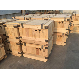 钢带木箱加工厂-芜湖钢带木箱-宏伟木箱定制(查看)