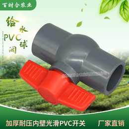    PVC球阀厂家农业灌溉给水PVC管平口胶粘阀门