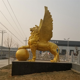 通化铜狮子-*铸造-大型铜狮子