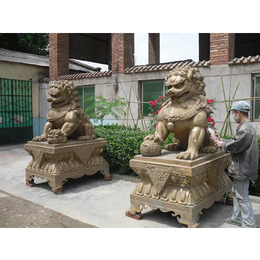 海东铜狮子-*定制-铜狮子厂家