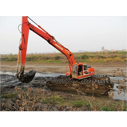 文淼沼泽地挖机出租(多图)-水上挖掘机租赁