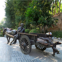 西安铜雕-物美价廉-铜雕广场景观铜骑牛雕塑