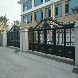 铝艺大门鄂尔多斯市达拉特旗别墅围墙栏杆定制需求