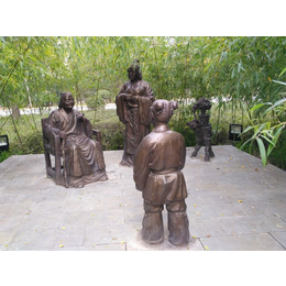 现货校园人物铜雕塑-艾品雕塑-沧州校园人物铜雕塑