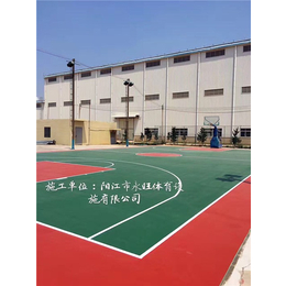 佛山球场地面工程-永旺健身器材桌球台-篮球场地面漆工程