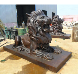 怡轩阁铜工艺品-重庆汇丰纯铜狮子雕塑