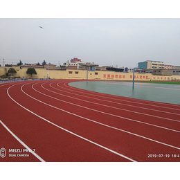 山西绿健塑胶(图)-全塑型跑道材料生产厂家-内蒙古全塑型跑道
