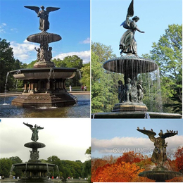 天顺雕塑-别墅景观铸铜喷泉雕塑-四平铸铜喷泉雕塑