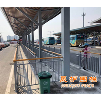 三亚公交车候车站组装式锌钢围栏项目