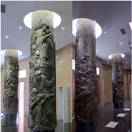 大型室内龙纹铜柱子雕塑-吕梁市铜柱子- 工艺精良(查看)