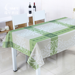 RNPT瑞年 厂家简约棉麻台布防水防油桌布PVC餐桌布