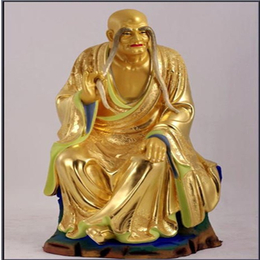 十八罗汉铜佛像贴金雕塑-铁岭铜佛像- 看样订货(在线咨询)
