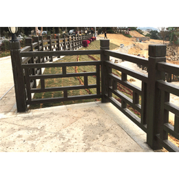 仿木护栏-锦城建材*安全-仿木河道护栏