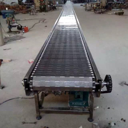 沈阳输送机-不锈钢打孔链板输送机-豆腐传送带链板输送机