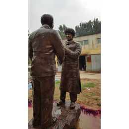 湖南步行街人物铜雕塑铸造厂-世隆工艺品