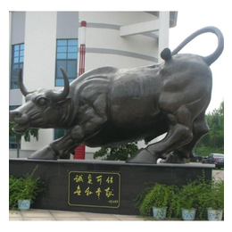 湖北铜牛雕塑厂家-世隆工艺品-大型铜牛雕塑厂家