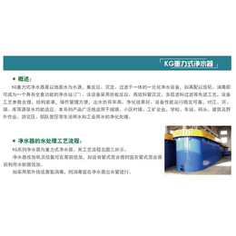 上海KG重力式净水器-新天煜环保-KG重力式净水器价格