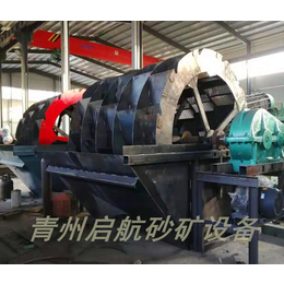 启航疏浚机械(图)-轮式洗砂机生产量-安庆洗砂机
