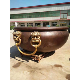 北京铜大缸-海谊铜大缸雕塑-铜大缸厂家