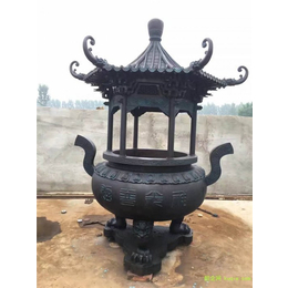 凉山彝族自治区铜香炉-带顶铜香炉定制批发-厂家定制