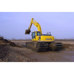 文淼*提供水挖出租(多图)-湿地两用挖掘机租赁