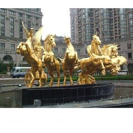 铜奔马雕塑生产厂-世隆铜雕-大型铜奔马雕塑生产厂