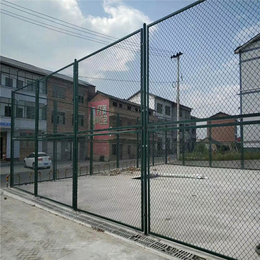 清远室外篮球场围网 厂区勾花网护栏 绿色隔离栅 