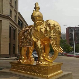现货大象铜雕塑-承德大象铜雕塑-艾品雕塑(查看)
